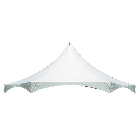 40' White Hexagon High Peak Frame Top Only