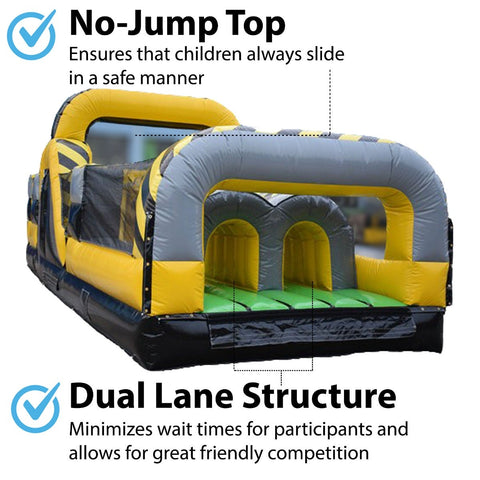 60' Venom SUPER 2-Piece Dual Obstacle Course