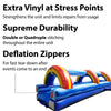 Image of 30' Blue Marble Inflatable Splash and Ride Waterslide with Blower