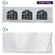 30' x 30' High Peak Frame Sidewall Kit with 9' Walls, Hook/Loop, & Clip Connections