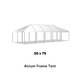 30x75 White Frame Party Tent for Sale