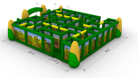 The Lost Patch Inflatable Maze Kids Playground - IG5465