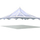 30' x 30' High Peak Frame Top Only - Clear