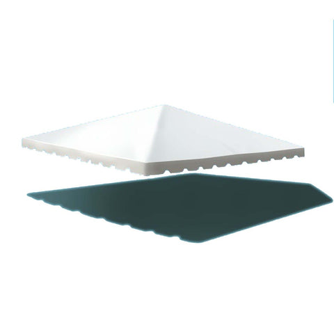 30' x 30' West Coast Frame Tent Top, White 2-Piece Sectional