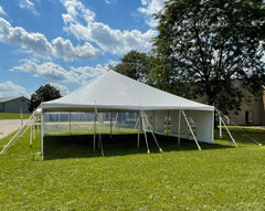 30x30 White Pole Party Tent for Sale