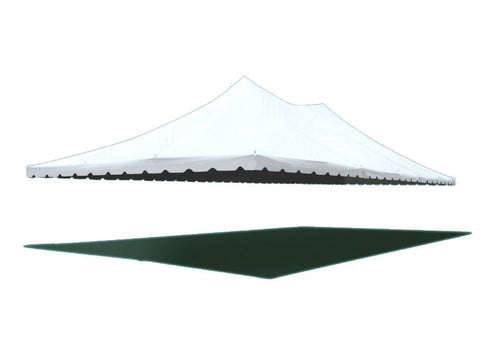 30' x 60' Premium Pole Party Tent Sectional Top - White