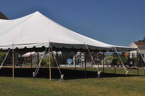 30' x 80' Premium Sectional Canopy Pole Party Tent - White