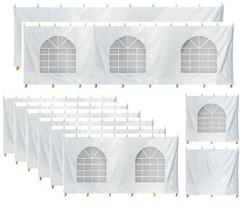 30' x 75' Party & Canopy Tent Premium Blockout Sidewall Kit