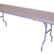 96" Rectangle Wood Folding Banquet Table