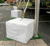 Image of 3500 lb Stacked Tent Ballast Vinyl Block Cover - 41" x 41" x 30.5", White