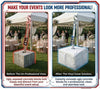 Image of 350 lb Tent Ballast Vinyl Block Cover - 21" x 21" x 13", White