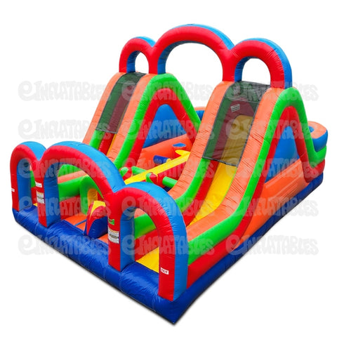 16'H Inflatable Obstacle Course 1 Piece Mini Turbo Rush Castle by eInflatables