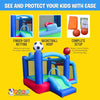 Image of 7.2'H Backyard Kids Sports Arena Inflatable Bounce House with Soccer Goal