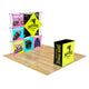 Custom GeoMetrix Pop-Up Trade Show Booth Display - (3x3 - 7 Panel)