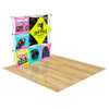 Image of Custom GeoMetrix Pop-Up Trade Show Booth Display - (3x3 - 7 Panel)
