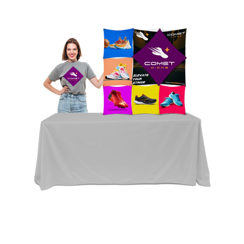 Custom Table Top Pop-Up Display - (3x3 - 7 Panel)