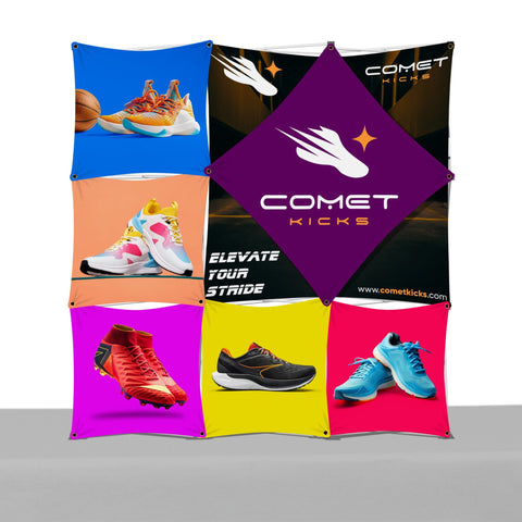 Custom Table Top Pop-Up Display - (3x3 - 7 Panel)