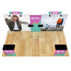 Image of 10x20 Trade Show Booth with Curved Media Wall
