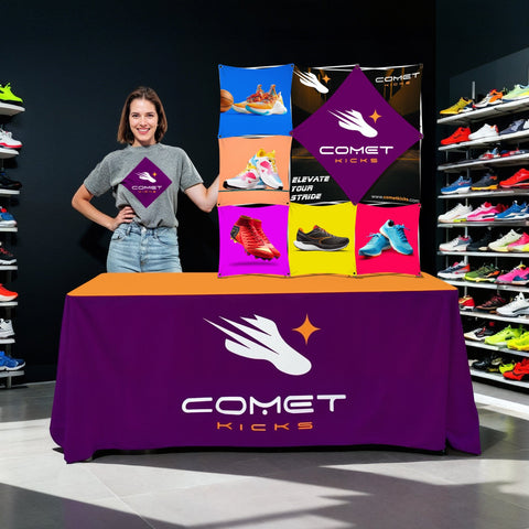 Custom Table Top Pop-Up Display - (3x3 - 7 Panel)