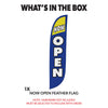 Image of Now Open Feather Flag