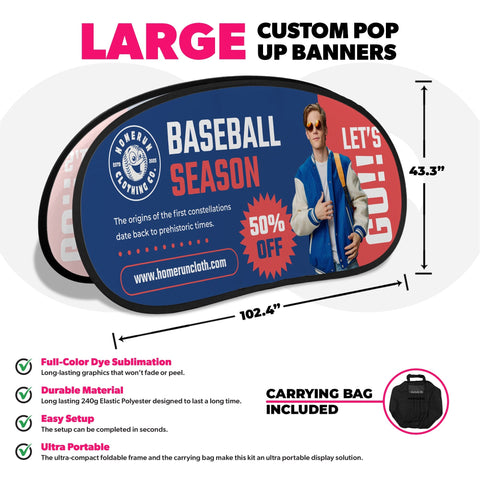 Custom Pop-Up A-Frame Banner