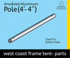 Image of 4' 4" Pipe for West Coast Frame Tent, Single Tube