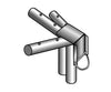 Image of 4-Way Corner Fitting for West Coast Frame Tents, Twin Tube