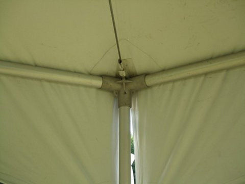 40' Hexagon Premium High Peak Frame Party Tent, White