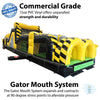 Image of Commercial-grade 40' Venom inflatable obstacle course rental made from durable 15oz PVC vinyl materia