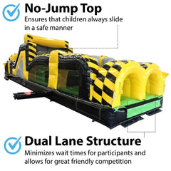 40' Venom Inflatable Obstacle Course with Blower