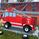 Pit Stop Challenge Interactive Carnival Frame Game, Fire Truck