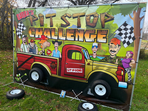 Pit Stop Challenge Interactive Carnival Frame Game, Pickup Truck