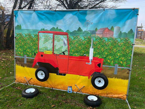 Pit Stop Challenge Interactive Carnival Frame Game, Tractor