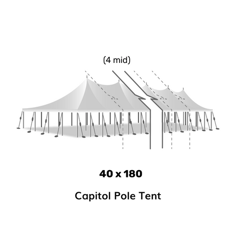 40x180 Pole Tent