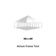40x40 White Frame Party Tent for Sale