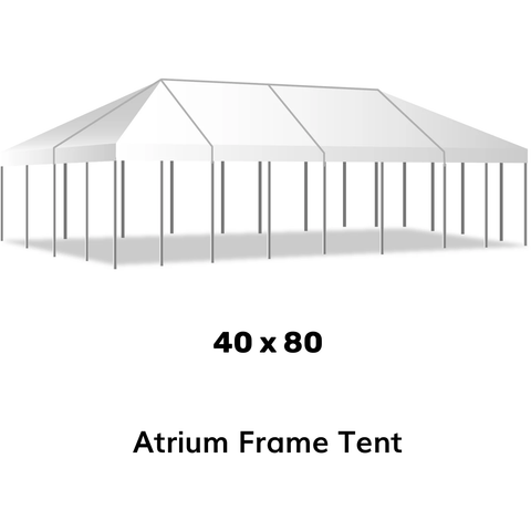 40x80 Atrium Frame Tent by American Tent My Bounce House For Sale