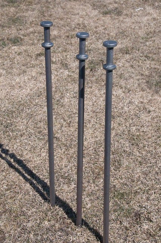 3/4" x 30" Double Head Steel Tent Stakes