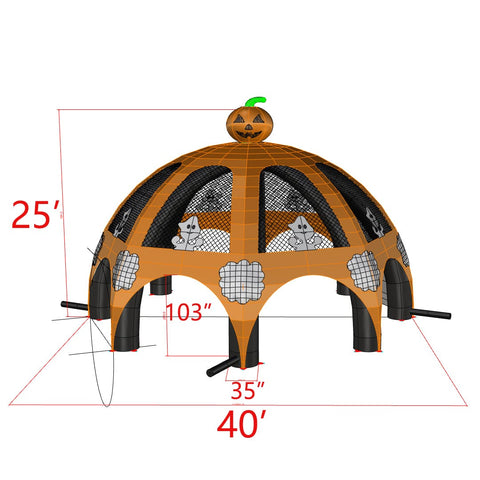 Custom Inflatable Outdoor Gathering Tent | Branded & Themed Inflatable Shelter - AD9475