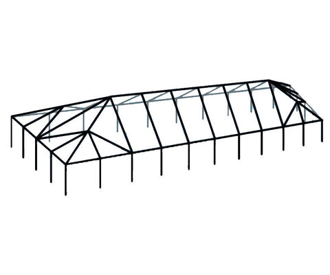 40' x 100' Replacement West Coast Tent Frame Only, Single Tube