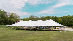 40x120 White Pole Party Tent for Sale