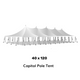 40x120 White Pole Party Tent for Sale