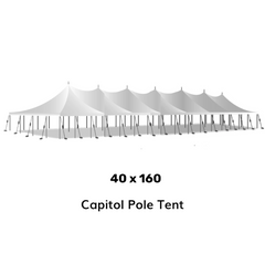 40x160 Pole Tent