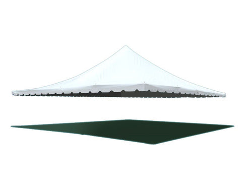 40' x 40' Premium Pole Party Tent Sectional Top - White