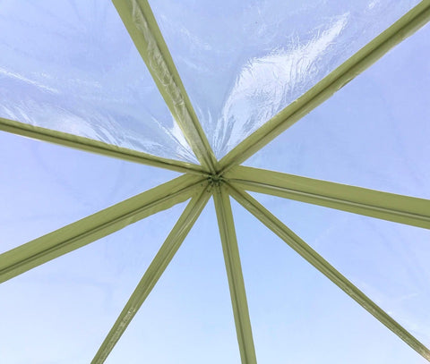 40' x 40' Premium Single Tube West Coast Frame Party Tent, Sectional - Clear