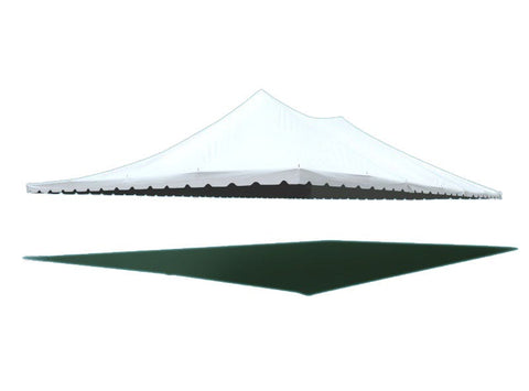 40' x 60' Premium Pole Party Tent Sectional Top - White