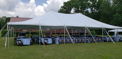 30x75 White Pole Party Tent for Sale
