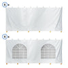 Image of 40' x 80' Party & Canopy Tent Premium Blockout Sidewall Kit