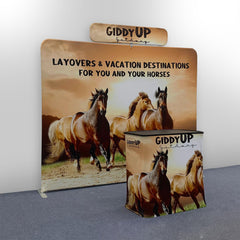 Trade Show Display with Tension Fabric Backdrop