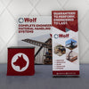 Image of Tension Fabric Trade Show Display with Portable Banner