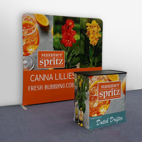 Trade Show Display with Tension Fabric Backdrop